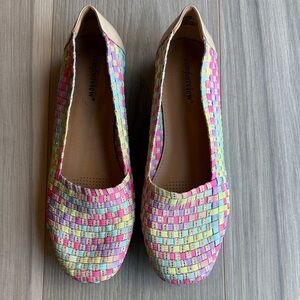 Comfortview Women's The Bethany Stretch Woven Flats Size 9.5